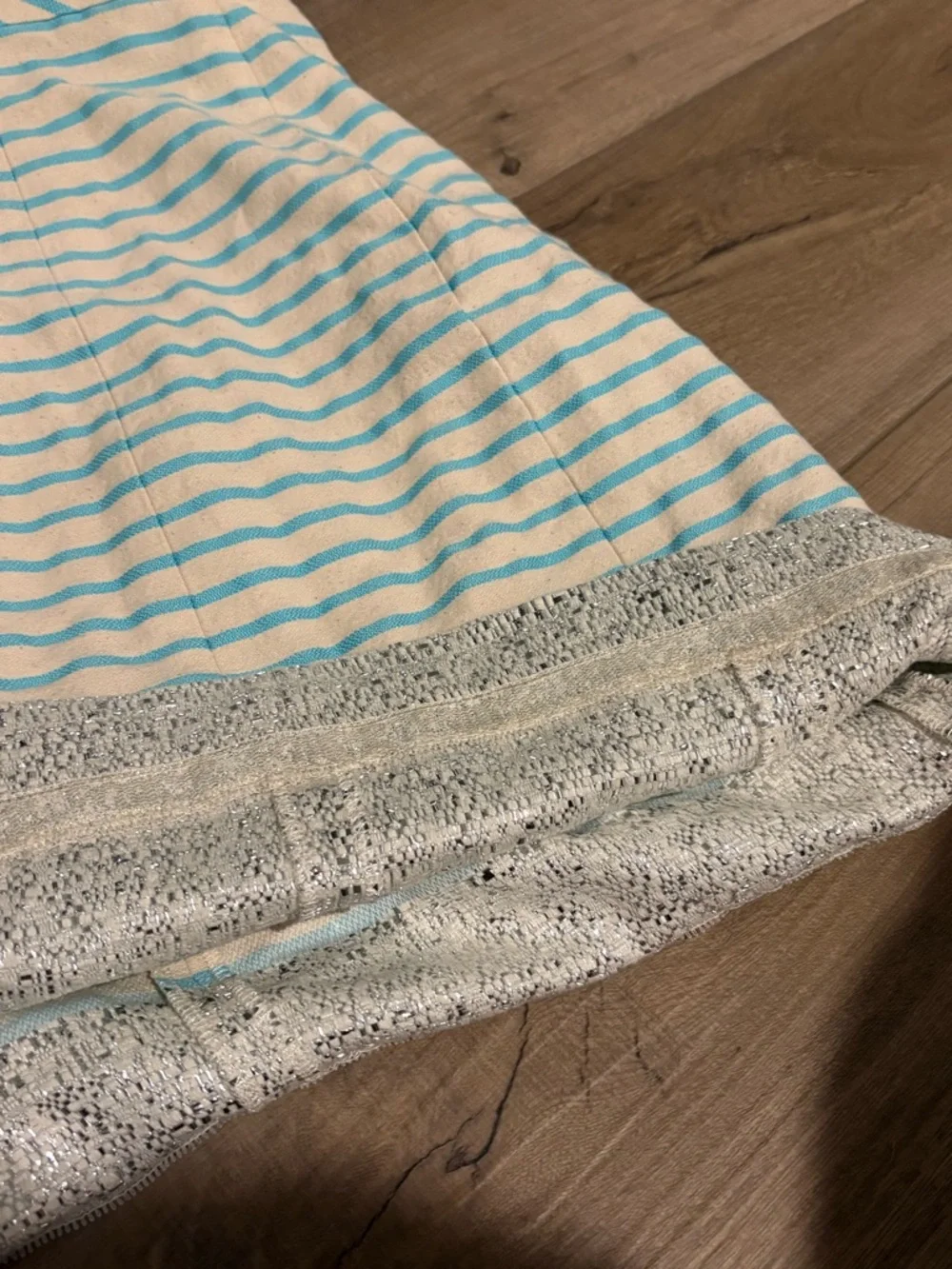 Lilly Pulitzer Remi Striped strapless Dress blue metallic size 6 - Picture 11 of 12